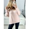 Svetr oversize pletený dámský nadrozměr (S/M/LXL/2XL ONE SIZE) ITALSKá MODA  IMC23478/DU (Velikost XL/2XL, Barva Černá)