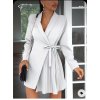Šaty elegantní dlouhý rukáv dámské (S/M ONE SIZE) ITALSKÁ MÓDA IMWD233923/DU