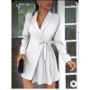 Šaty elegantní dlouhý rukáv dámské (S/M ONE SIZE) ITALSKÁ MÓDA IMWD233923/DU