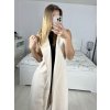 Vesta flaušová dlouhá bez rukávů dámská (S/M/L ONE SIZE) ITALSKÁ MÓDA IMD23830/DU