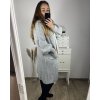 Cardigan dlouhý rukáv dámský nadrozměr (3XL/4XLONE SIZE) ITALSKÁ MÓDA IM423ETNA/DU