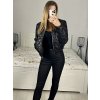 Bunda bomberka podzimní dámská (S/M ONE SIZE) ITALSKÁ MÓDA IMWAA233809/DU (Velikost S/M/L, Barva béžová)