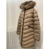 Kabát zimní s kapucí dámský (S-2XL) MFFASHION IMMF22M688-A (Velikost S, Barva béžová)