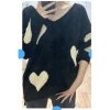 Svetr pletený dlouhý rukáv dámský (S/M ONE SIZE) ITALSKÁ MÓDA IMWAE233964/DR (Velikost S/M/L, Barva Černá)