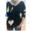 Svetr pletený dlouhý rukáv dámský (S/M ONE SIZE) ITALSKÁ MÓDA IMWAE233964/DR (Velikost S/M/L, Barva Černá)