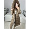Bunda Kabát zimní prošívaný dámský (S,M,L,XL) JSTYLE DDS2316M9126-1/DU (Velikost S, Barva hnědá)