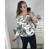 Tunika dlouhý rukáv dámská nadrozměr (3XL/4XL ONE SIZE) ITALSKá MóDA IM423AIDA/DU (Velikost 3XL/4XL, Barva hnědá)
