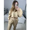 Souprava tepláky dlouhé a mikina s kapucí dlouhý rukáv dámská (S/M ONE SIZE) ITALSKÁ MÓDA IMPLP2373404020/DU (Velikost S/M/L, Barva Černá)