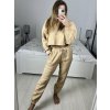 Souprava tepláky dlouhé a mikina s kapucí dlouhý rukáv dámská (S/M ONE SIZE) ITALSKÁ MÓDA IMPLP2373404020/DU (Velikost S/M/L, Barva Černá)