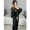 Souprava tepláky dlouhé a mikina s kapucí dlouhý rukáv dámská (S/M ONE SIZE) ITALSKÁ MÓDA IMPLP2373404020/DU (Velikost S/M/L, Barva Černá)