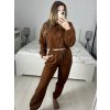Souprava tepláky dlouhé a mikina s kapucí dlouhý rukáv dámská (S/M ONE SIZE) ITALSKÁ MÓDA IMPLP2373404020/DU (Velikost S/M/L, Barva Černá)