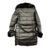 Bunda kabát koženkový s kapucí dámská (S-2XL) MET23LZ12607-2/DR