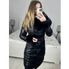 Bunda kabát koženkový s kapucí dámská (S-2XL) MET23LZ12607-2/DR