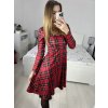 Šaty elegantní vánoční dlouhý rukáv dámské (S/M ONE SIZE) ITALSKÁ MÓDA IMM23M19398/DUR