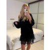 Šaty se svetrem bez rukávu dámské (S/M ONE SIZE) ITALSKÁ MÓDA IMWAE234284/DUR (Velikost S/M/L, Barva béžová)