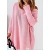 Svetr prodloužený oversize dlouhý rukáv dámský (S/M/L ONE SIZE) ITALSKÁ MÓDA IMWL22010/DUR