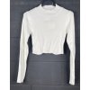 Croptop dlouhý rukáv dámský (S/M ONE SIZE) ITALSKÁ MÓDA IMPBB23Z5276 (Velikost S/M/L, Barva béžová)