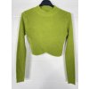 Croptop dlouhý rukáv dámský (S/M ONE SIZE) ITALSKÁ MÓDA IMPBB23Z5276 (Velikost S/M/L, Barva béžová)