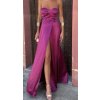 Šaty společenské carmen dlouhé na ramínka dámské (S/M ONE SIZE) ITALSKÁ MÓDA IMPBB23B23687/DUR (Velikost S/M/L, Barva Černá)