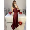 Šaty společenské carmen dlouhé na ramínka dámské (S/M ONE SIZE) ITALSKÁ MÓDA IMPBB23B23687/DUR (Velikost S/M/L, Barva Černá)