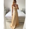 Šaty společenské carmen dlouhé na ramínka dámské (S/M ONE SIZE) ITALSKÁ MÓDA IMPBB23B23687/DUR (Velikost S/M/L, Barva Černá)