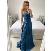 Šaty společenské carmen dlouhé na ramínka dámské (S/M ONE SIZE) ITALSKÁ MÓDA IMPBB23B23687/DUR (Velikost S/M/L, Barva Černá)