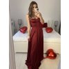 Šaty společenské carmen dlouhé na ramínka dámské (S/M ONE SIZE) ITALSKÁ MÓDA IMPBB23B23687/DUR (Velikost S/M/L, Barva Černá)