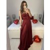 Šaty společenské carmen dlouhé na ramínka dámské (S/M ONE SIZE) ITALSKÁ MÓDA IMPBB23B23687/DUR (Velikost S/M/L, Barva Černá)