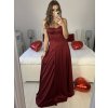 Šaty společenské carmen dlouhé na ramínka dámské (S/M ONE SIZE) ITALSKÁ MÓDA IMPBB23B23687/DUR (Velikost S/M/L, Barva Černá)