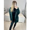Kabát alpaka s kapucí dlouhý rukáv dámský nadrozměr (S/M/L ONE SIZE) ITALSKÁ MÓDA IMWCW23011/DU