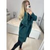 Kabát alpaka s kapucí dlouhý rukáv dámský nadrozměr (S/M/L ONE SIZE) ITALSKÁ MÓDA IMWCW23011/DU