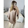 Pončo úpletové dámské (S/M/L ONE SIZE) FRANCOUZSKÁ MÓDA FMWG23FG55513/DU (Velikost M/L, Barva Černá)