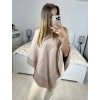 Pončo úpletové dámské (S/M/L ONE SIZE) FRANCOUZSKÁ MÓDA FMWG23FG55513/DU