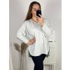 Tunika třpytivá dlouhý rukáv dámská nadrozměr (3XL/4XL ONE SIZE) ITALSKÁ MÓDA IMWQ23LEILA/DUR