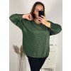 Tunika třpytivá dlouhý rukáv dámská nadrozměr (3XL/4XL ONE SIZE) ITALSKÁ MÓDA IMWQ23LEILA/DUR