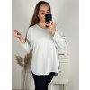 Tunika třpytivá dlouhý rukáv dámská nadrozměr (3XL/4XL ONE SIZE) ITALSKÁ MÓDA IMWQ23LEILA/DUR