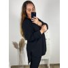 Tunika třpytivá dlouhý rukáv dámská nadrozměr (3XL/4XL ONE SIZE) ITALSKÁ MÓDA IMWQ23LEILA/DUR