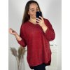 Tunika třpytivá dlouhý rukáv dámská nadrozměr (3XL/4XL ONE SIZE) ITALSKÁ MÓDA IMWQ23LEILA/DUR