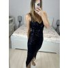 Šaty dlouhé elegantní na ramínka dámské (S/M ONE SIZE) ITALSKá MODA IM323VIOLA/DUR (Velikost S/M/L, Barva bílá)