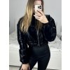 Bunda zimní  krátká dámská (S/M) ITALSKA MODA IMHEF238850/DU (Velikost S/M/L, Barva Černá)