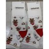 Ponožky vánoční veselé slabé dámské perníček (35-37, 38-40) POLSKÁ MÓDA DPP23381
