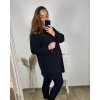 Šaty teplé dlouhý rukáv dámské nadrozměr (3XL/4XL/5XL ONE SIZE) ITALSKÁ MÓDA IM423XIMA/DR (Velikost 4XL/5XL, Barva Černá)