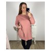Šaty teplé dlouhý rukáv dámské nadrozměr (3XL/4XL/5XL ONE SIZE) ITALSKÁ MÓDA IM423XIMA/DR (Velikost 4XL/5XL, Barva Černá)