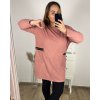 Šaty teplé dlouhý rukáv dámské nadrozměr (3XL/4XL/5XL ONE SIZE) ITALSKÁ MÓDA IM423XIMA/DR (Velikost 4XL/5XL, Barva Černá)