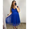 Šaty společenské  bez rukávu dámské (L/XL ONE SIZE) ITALSKá MóDA IMC23491/DR (Velikost L/XL, Barva Černá)