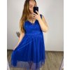 Šaty společenské  bez rukávu dámské (L/XL ONE SIZE) ITALSKá MóDA IMC23491/DR (Velikost L/XL, Barva Černá)