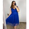 Šaty společenské  bez rukávu dámské (L/XL ONE SIZE) ITALSKá MóDA IMC23491/DR (Velikost L/XL, Barva Černá)