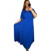 Šaty plesové dlouhé elegantní společenské krátký rukáv dámské nadrozměr (XL/2XL ONE SIZE) ITALSKÁ MÓDA IMM2380736PL/DR (Velikost XL/2XL, Barva fialová)