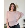 Svetr tenký dlouhý rukáv dámský (S/M ONE SIZE) ITALSKÁ MÓDA IMM23NM1236/DUR (Velikost S/M/L, Barva červená)