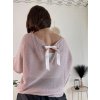 Svetr tenký dlouhý rukáv dámský (S/M ONE SIZE) ITALSKÁ MÓDA IMM23NM1236/DUR (Velikost S/M/L, Barva červená)